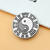 Tai Chi Haptic Coin Slider Clicker Fidget Toy Stress Relief Anxiety For Adults ADHD TDAH Ansiedade Alívio Do Estresse sidabras