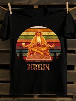 The Big Lebowski Dudeism Vintage T-shirt L orange