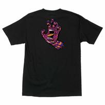 Santa Cruz SCREAMING KALEIDOHAND HAND Skateboard T Shirt BLACK XL