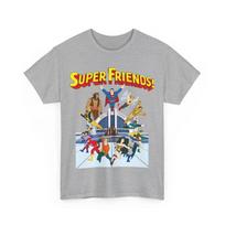 Super Friends T-Shirt DC Hanna-Barbera Superman, Batman, Hawkman Vintage-Style XXXL