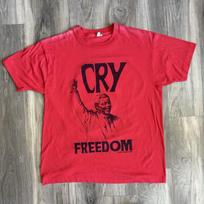 Vintage Nelson Mandela Africa Shirt Freedom For All Size L 1990s Red RARE Unisex T-Shirt L gray