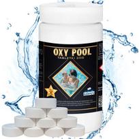 Deguonies tabletės Oxy Pool 20g Baseino vandens priežiūrai Aktyvus deguonis 0,5kg EBAN