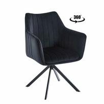 Adrienne Velvet sukamoji kėdė juoda