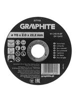 Pjovimo diskas betonui Graphite 115x2.0x22.2 mm