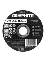 Graphite Pjovimo diskas metalui/nerūdijančiam plienui 115x1.6x22.2mm