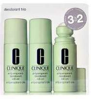 Clinique Dezodorantas Trio Antiperspirant rutulinis antiperspirantas, 3x 75 ml