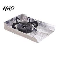 Frying Pan Splatter Guard 3 Sided Foldable Grease Screen Aluminum Foil Oil Splash Panel Protects Stove from Food for Top Kitchen Cooking Protector L