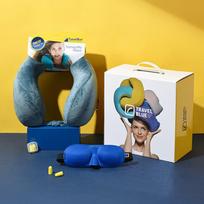 TRAVEL BLUE Memory Foam U-shaped Pillow Gift Set