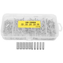 500PCS Length 1cm Fishing Line Crimping Sleeves Copper Fishing Crimp Sleeve Kit  for Fishing Line 500PCS