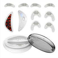 Portable Eye Massage Patch with Microcurrent, for Under-eye Care, Anti-aging, and Dark Circle Reduction balta