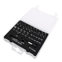 33Pcs Screw Extractor Set with Drill Bits S2 Alloy Steel Stripped Screw Remover Tool Kit for Car Repair Mechanical