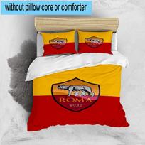 1PC Football Club Emblem 3pcs Bedding,Including 1pc Duvet Cover And 2pcs Pillowcases Perfect for Christmas,Ideal for Bedroom, Dormitory 135cm*200cm