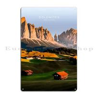 Alpe Di Siusi Dolomites Metal Plaque Poster Pub Create Wall Cave Funny Personalized Tin Sign Poster 20x30cm（7.8x11.8inch）