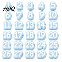 Classroom Supply Management 1-20/1-30/1-50 Numbered Pencil Toppers Reusable Labels School for Teachers Tracking Markers Organization Caps
