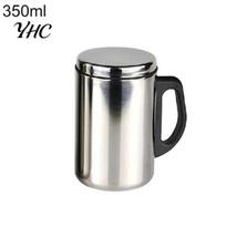 350/500 ml dvigubos sienelės termiškai izoliuotas kelioninis puodelis kavai, alui, arbatai 350ml