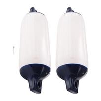 ABTU-2PCS Inflatable Boat Fender PVC Boat Anchor Fender Buoy Yacht Fenders UV Protection Ribbed Bumper Boat Accessories NONE
