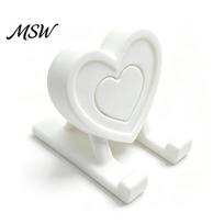 PLA Desk Organizer 3D Printed Heart Phone Holder, Love Shape Mobile Desktop Mount Stand, Cell Tablet Mount, Valentine's Day Gift Reusable Stand balta