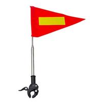Nerūdijančio plieno saugos įspėjimo vėliavėlė Teleskopinis vėliavos stiebas Golfo vežimėlio vėliava Lauko Flag set