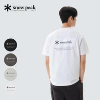 [Snowpeak] Aerocool Woven Patch Short Sleeve T-Shirt (S26MUFTS24) Black-95(M)