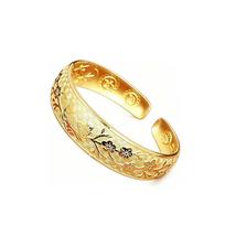 Matte Gold Magpie Cuff Bangle Adjustable Auspicious Open Bangle Plum Blossom Bracelet  Daily Wear auksinė