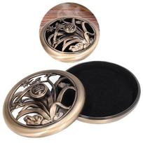 Zinc Alloy Retro Coil Incense Censer  Buddha space daily incense placement Orchid