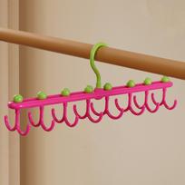 Dopamine Underwear Vest Storage Rack Plastic Tie Belt Hanger Clothes Drying Rack  Bedroom rožinė raudona spalva