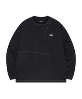 Lmc Nylon Curved Dart Crewneck Black Black/S