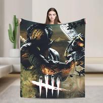 Deads by Daylights Plush Blanket Boy Girl Flannel Throw Blanket For Home Decor Soft Quality Bedspread Birthday Gift Size: 75*100cm, Weight: 230 GSM