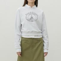Moment Sailing Crop Sweatshirt_Xmtal3S241109 Color: Light Grey(09)/00F