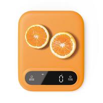 5kg/1g Digital Kitchen & Baking Scale with Auto Shut off and Kitchen Scales for Precise Weight Measuring and Portion Control (Orange,1g&5 kg&20*16.6*1.9 cm) oranžinė