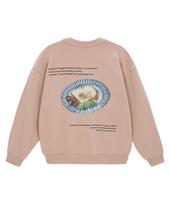 Divine Distance Relax Brunch Print Sweatshirt [Pink] L