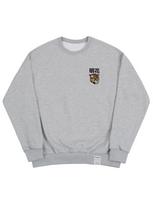Graver [Unisex] Flower Real Leopard Sweatshirt_Gray Grey_Black Logo/L