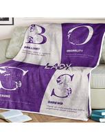 Boss Appreciation Flannel Blanket, Custom Gift for Dad Mom Friend Wedding Birthday Christmas Valentine's Day Size: 75*100cm, Weight: 230 GSM