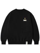 Graver [Unisex] Sailboat Smile Sweatshirt_Black Black/M