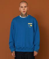 Upper Strop [Up9007] Authentic Logo Sweatshirt Blue L