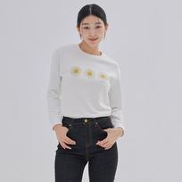 Jambangi Women'S) Daisy Artwork Boss Terry Sweatshirt_Dn3Wts554-Wg Off-White Grey/Xs