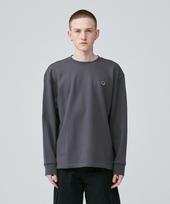 A Cock Non-Rib Point Sweatshirt [Charcoal] Charcoal/L