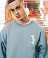 Upper Strop [Up3304] Comma Friends Sweatshirt Grayish Blue L