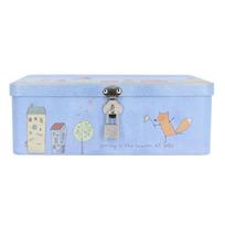 With Lock Lid Tinplate Storage Box Large Capacity Storage Box With Lock  For Jewelry Organizing