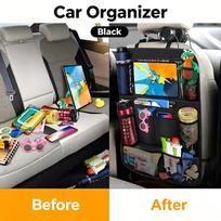 Car Backseat Organizer Tablet Holder Multi Pocket Storage Bag Car Seat Back Protector Universal Auto Interior Accessories 1PCS