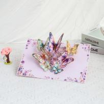 Occasional 3D pop-up postcard romantic butterflies