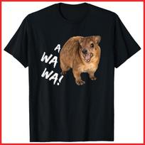 Awawa Angry Screaming Hyrax Meme Black Cotton T-Shirt S-5XL XXXL