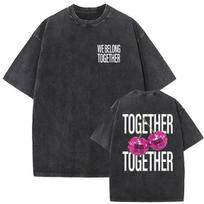 Vintage Washed Harry Styles We Belong Together Tour 2026 Double Sided Print T-Shirt Men's Women Casual Oversized Cotton T Shirts S įvairiaspalvis