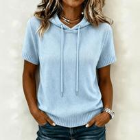 Women's Color Oversized Hoodie with Drawstring Loose Fit Casual Pullover XL