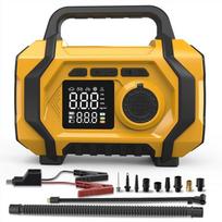 8000mAh Car Battery Starter&Tire Inflator 4-in-1 Emergency Jump Starter Compressor 12V  Booster auto splitter Power Bank Starter Inflation