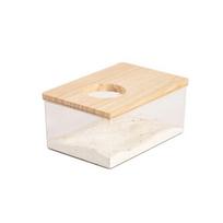 Skaidrus Hamsterio Vonios Kambarys Akrilinė Hamsterio Smėlio Dėžutė Auksinėms Žiurkėms Gvinėjos Kiaulytėms M-rectangle