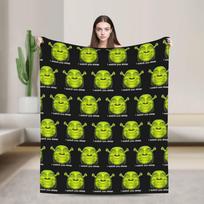Art Shreks Cartoon Blanket Velvet Autumn/Winter Multifunction Warm Throw Blankets for Bed Outdoor Rug Piece Size: 75*100cm, Weight: 230 GSM