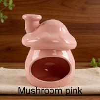 Ceramic Mushroom Shaped Sage Burner Palo Santo Aromatherapy Diffuser Religious Incense Holder Sage Burning Plate Ornament (as the picture,One Size)