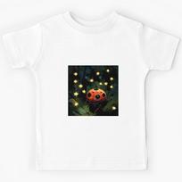 A Ladybug Casting A Spell In The Forest Under A Starlit Sky Kids T-Shirt 170