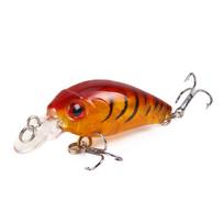 TOP 4.5CM/3.5g Simulation Hard Baits Buzzer Bait Fishing Lure Artificial Bait Crank Decoy (as the picture,45mm&3.5g)